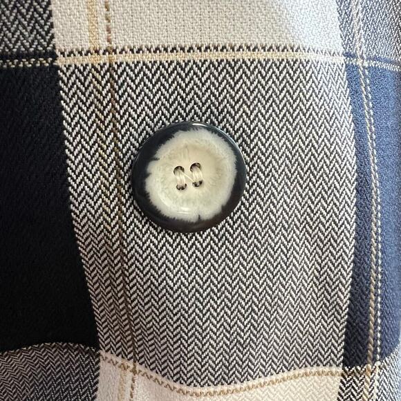 NWT Vintage 80s DressBarn Classic Plaid Double Breasted Suit Blazer Jacket 16 - Picture 4 of 11